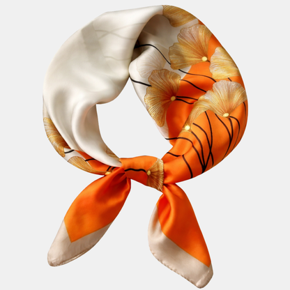 Pañuelo de seda Floreado