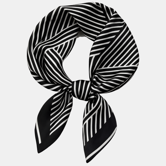 Pañuelo de Seda Rayado