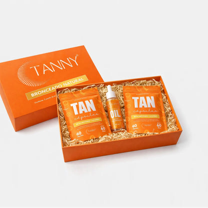 Box 2 Cápsulas de Bronceado (4 meses) + Shimmer Oil