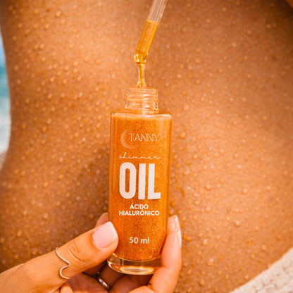 Shimmer Oil con Ácido Hialurónico – 50 ml Tanny®